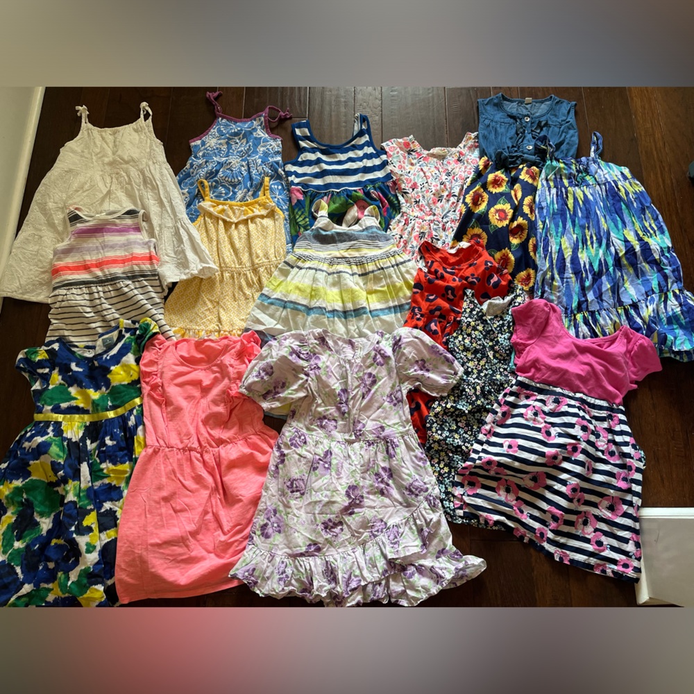 15 Total Girls Size 5 Spring and Summer Dresses